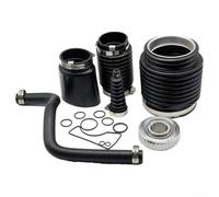 Transom Bellows Kit per mercruiser Stern Drive Rubber Steel Transom | Gomma e acciaio inossidabile, si adatta all'azionamento a pistone, previene le perdite, include soffietto a U e tubo di