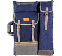 TRANSON Art Portfolio Case Artist Backpack Canvas Bag Large 66 cm x 49,5 cm, blu navy, moderno