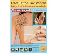 TransOurDream Set di 10 pellicole per tatuaggi a getto d'inchiostro/laser, formato A4 x 10