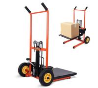 Transpallet idraulico manuale con gambe fisse | Impilatore di sollevamento materiale Cact per costruzione, magazzino e fai da te | Equilibrio di sollevamento pesante con ruote dritte