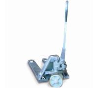 Transpallet idraulico manuale zincato mm.1150x540 doppio rullo ruote nylon kg.25
