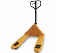 Transpallet manuale a forche larghe e corte mm.685x800 per presa trasversale di