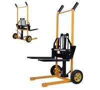 Transpallet manuale Carrello Elevatore a Verricello Materiale tavolo sollevatore, elevatore manuale Portata 200 kg forchette regolabili a forcella altezza di sollevamento 90 cm