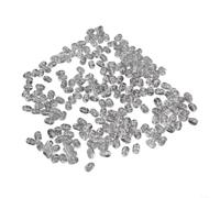 Transparent ABS Fishing Beads 4.7x6mm for Rig Assembly(4.7x6mm) | 100 pieces clear beads, 5x8mm size, double per cross hole design, per durable ABS plastic, ideal for rig assembly