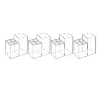 Transparent Acrylic Pencil Holder Reusable Desk Organizer for Stationery Storage