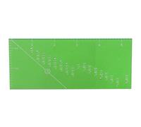 Transparent Acrylic Sewing Ruler | Grip - Enhanced Quilting Tool for Accurate Fabric Folding | 13.9x6.3cm Green Sewing Gauge for Hems/Clothing/Quilts | Time - Saving Craft