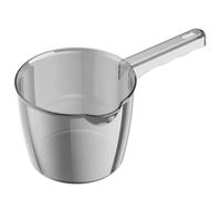 Transparent Bath Water Dipper with Long Handle, Multipurpose Bathing Pitcher for Kids, Kitchen, Vegetables, and Bathroom Use, Strong Mug for Efficient Rinsing and Everyday Utility Tasks