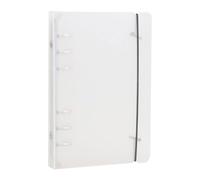 Transparent Binder Cover - 6 Ring Loose Leaf Notebook Protector for Journal Organization, Sticker Album Storage with Yellowing Resistance, Card Holder for Offices, School, Planner, Note, 4.92x7.28in