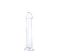 Transparent Butt Plug Soft Anal Plug With Strong Suction Cup G-spot Vaginal Massager Prostate Stimulator Erotic Adult Products(M)