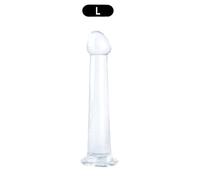 Transparent Butt Plug Soft Anal Plug With Strong Suction Cup G-spot Vaginal Massager Prostate Stimulator Erotic Adult Products(L)