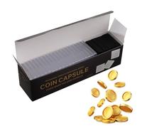 Transparent Coin Holder - Shock Proof Display Case, Acrylic Coin Collection Organizer Clear Storage Box with Secure Lock Design for Home Indoor Table Bedroom Living Room Den Display for Women