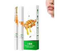 Transparent Colorless Moisturizing Lip Plumping Essence, Honey Moisturizing Lip Essence,Lip Plumping Serum,Honey Nourishing Lip Oil Moisturizer Stick (2pcs)