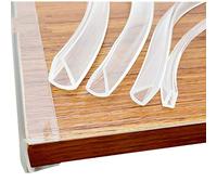 Transparent Corner Protector, Baby Furniture Corner Protector, Desk Edge Guard, Silicone Bumper with Double-sided Tape and 4 Edge Protectors for Cabinets and Tables (U 1 type)
