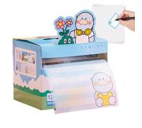 Transparent Glitter Sticky Notes - 120 Sheets Cute Aesthetic Stationery