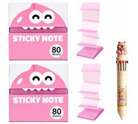 Transparent Glitter Sticky Notes, Pull-Out Pad Strong Adhesion, No Residue (#6)