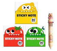 Transparent Glitter Sticky Notes, Pull-Out Pad Strong Adhesion, No Residue (#8)