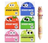Transparent Glitter Sticky Notes, Pull-Out Pad Strong Adhesion, No Residue (#9)