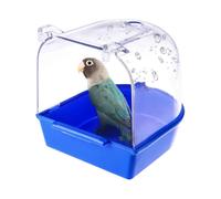 Transparent Hanging Bird Bath, Plastic Shower Cage Cleaning for Cuckoo Parrot And Small Birds