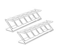 Transparent Lip Gloss Display Rack - 6 Slot Lip Gloss Holder | Clear Cosmetic Display Rack for Cosmetic Sample Mascara Concealers Eyeliners Bathroom Vanity Countertop