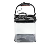 Transparent Live Fish Bucket - Foldable Fishing Bucket With Anti-Slip Rope | Multi-Functional Hand-Held Fish Container | Portable Outdoor Fishing Tool For Shore Bank Boat Lake River Saltwater