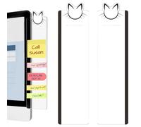 Transparent Memo Board, Acrylic Organizer Strip, 11.02x2.95x0.08 inches Slim Side Panel Note Holder, Reusable Sticky Display Rack for Desk Study Office Home