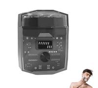 Transparent Mini Electric Shaver with Low Noise, ascabile Rasoio,Rasoio Ricaricabile USB,Rasoio Elettrico Portatile Uomo,Mini Rasoio,Pocket Shaver,Electric Razor Shavers,Rasoio da Viaggio (Nero)