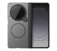 (Transparent) NILLKIN Super FrostedShieldProp per Oppo Find N6 5G, custodia con supporto magnetico trasparente e lente.