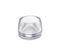 Transparent Outer Round Ferrule Ø16 mm Blister 8 Units Stainless Steel