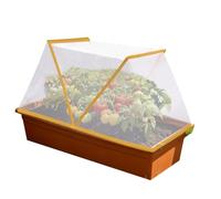 Transparent Plant Protective Cover - Garden Mesh Plant Cover | 32inch PlantProtector Guard With 4 Ground Stakes | Foldable Garden Covers Net - For Fruit Flowers Pot Planter Strawberry Seedling Tomato