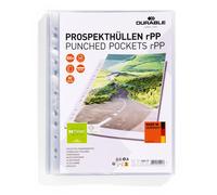 Transparent Punched Pockets A4 - Made of Recycled PP - Universal Punching for Ea