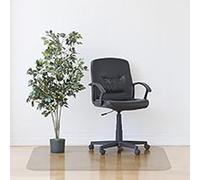 Transparent PVC Chair Mat - 1.0mm Thick 100cm x 160cm - Floor Protector for Office Home Computer Desk Bedside Table & Refrigerator - Anti-Slip Heavy-Duty Carpet Protector