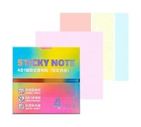 Transparent Sticky Notes | 240 Sheets 4 Size Glitter Pull Out Self-Adhesive