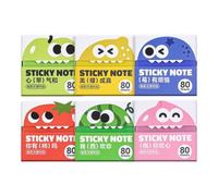 Transparent Sticky Notes - Colorful Reusable Index Tabs, Pull Out Dispenser