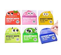 Transparent Sticky Notes - Pull Out Memo Pads | Reusable 6 Pack