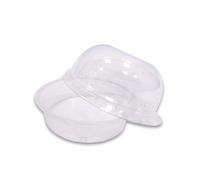 TRANSPARENT TARTUFO CUP 90 CC COPPETTA CC 90 TRASPARENTE + COPERCHIO KRISTAL PER DOLCI MOUSSE E SEMIFREDDI (PZ 100)