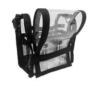 Transparent Waterproof Makeup Travel Bag - Modern Cosmetic Organizer, Spacious Portable Storage Case Delivering Convenient Access And Neat Arrangement | Reusable Toiletry Pouch Supporting Everyday