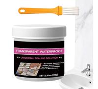Transparent Waterproof Sealant, 100g Invisible Repair Coating, Clear Crack Filler with Quick-Dry Formula, Strong Adhesive Paste with Long-Lasting Protection, Sealant Glue for Bathroom Kitchen Wall
