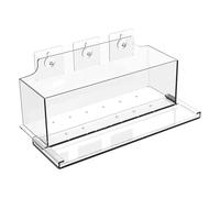 Transparent Window Planter, No Drill Acrylic Flower Box, Wall Planter with Strong Suction, Acrylic Material Plant Container, Flower Pot with Modern Style, Garden Plate for Indoor Outdoor