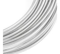 TRANSPARENTE PVC rivestito FUNE acciaio zincato galvanizzato filo metallo corda