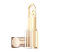 Transparenter, wischfester Farbwechsel-Lippenstift, Farbwechsel-Lippenstift mit Goldfolie für Damen, 24 Stunden lang anhaltender, feuchtigkeitsspendender, glänzender Lipgloss