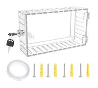 Transparents - Scatola termostato con alloggiamento antifurto e ventilato, include 2 semplici scatole di protezione termostato di montaggio