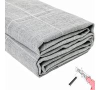 Transparia Panno per tufting primario con linee segnate, tessuto per ricamo di grandi dimensioni, panno da monaco per pistola tufting, punch, ago da punzonatura, grigio (210 x 203 cm)