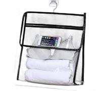 Transparnt - Borsa portaoggetti da appendere a parete, per bagno, per stor Undrwar Toiltris Cosmtics e Prsonal Blongings
