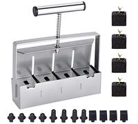 Transplant Manuale Soil Block Maker Micro Blocco del Suolo Set 2 Pollici Blocco del Suolo Strumento di Blocco del Suolo per Semina Vassoio Stater