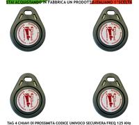 Transponder Prossimità 4 Chiavi Elettroniche Antifurto Codici Sicurezza Casuali