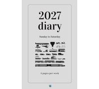 Transport themed Sunday to Saturday 2027 Diary: 4 pages per w 5 paperback size