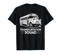 Transportation Squad Divertente Autista di Autobus Torna a Scuola Maglietta
