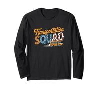 Transportation Squad Proud Bus Driver Back to School Maglia a Manica