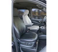 Transporter Coprisedili in similpelle per Mercedes-Benz Classe V 447, 1 sedile singolo passeggero anteriore (incavo del bracciolo a sinistra)