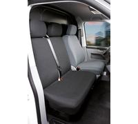 Transporter Coprisedili in tessuto per VW T6, doppia panca anteriore